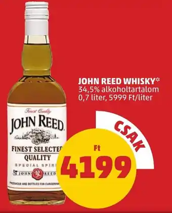 PENNY JOHN REED WHISKY 34,5% 0,7l ajánlat
