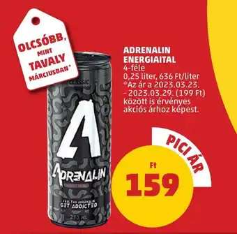 PENNY ADRENALIN ENERGIAITAL 0,25l ajánlat