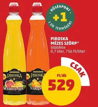 PENNY PIROSKA MÉZES SZÖRP 0,7l ajánlat