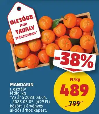 PENNY MANDARIN 1kg ajánlat