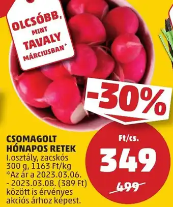 PENNY CSOMAGOLT HÓNAPOS RETEK 300g ajánlat