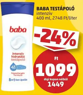 PENNY BABA TESTÁPOLÓ 400ml ajánlat