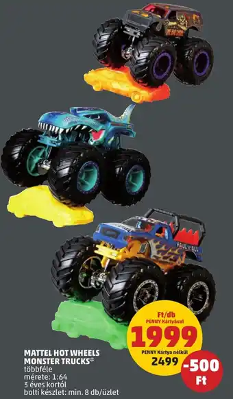 PENNY MATTEL HOT WHEELS MONSTER TRUCKS ajánlat