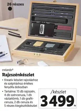 Lidl crelando Rajzszénkészlet 26 részes ajánlat