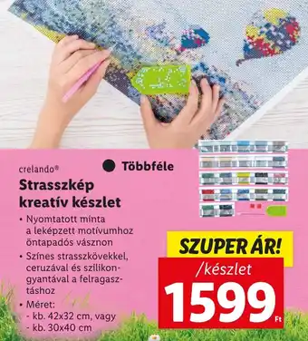 crelando Strasszkép kreatív készlet 42x32cm vagy 30x40cm