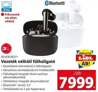Lidl SILVERCREST Vezeték nélküli fülhallgató 1db ajánlat