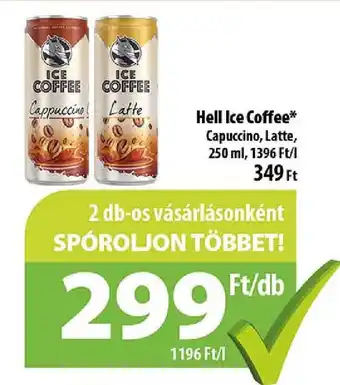 Coop Hell Ice Coffee Capuccino, Latte, 250 ml ajánlat