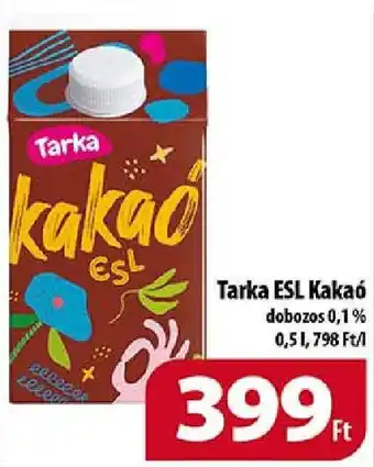 Coop Tarka ESL Kakaó dobozos 0,1% 0,5l ajánlat