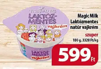Coop Magic Milk Laktózmentes vajkrém natúr vajkrém 180g ajánlat