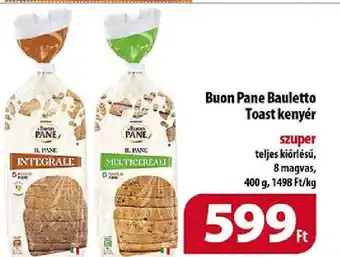 Coop Buon Pane Bauletto Toast kenyér 400g ajánlat