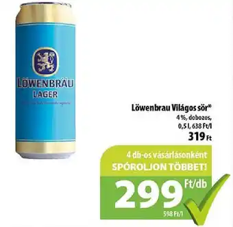 Coop Löwenbrau Világos sör 0.5l ajánlat