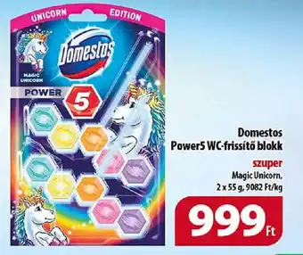 Coop Domestos Power5 WC-frissítő blokk 2x55g ajánlat