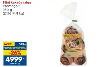 Mini kakaós csiga 250g