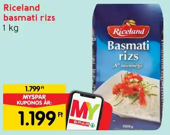 Interspar Riceland basmati rizs 1kg ajánlat