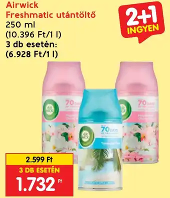 Airwick Freshmatic utántöltő 250ml 3db