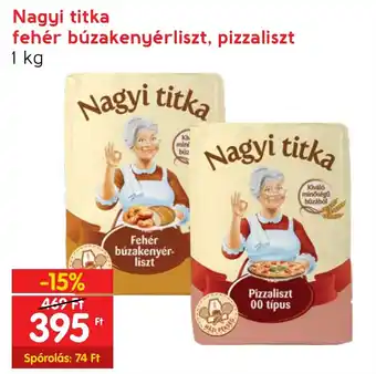 Nagyi titka fehér búzakenyérliszt, pizzaliszt 1 kg