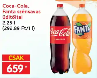 Interspar Coca-Cola, Fanta szénsavas üdítőital 2.25l ajánlat