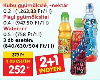 Interspar Kubu gyümölcslé, -nektár 0.3l ajánlat
