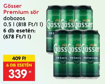 Interspar Gösser Premium sör 0.5l ajánlat