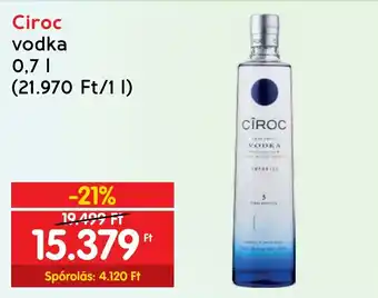 Interspar Ciroc vodka 0.7l ajánlat