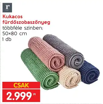 Interspar Kukacos fürdőszobaszőnyeg többféle színben: 50×80 cm 1 db ajánlat