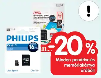 Minden pendrive és memóriakártya árából!