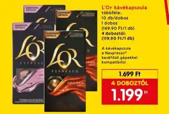 Spar L'Or kávékapszula ajánlat