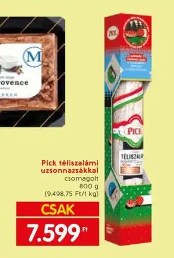 Spar Pick téliszalámi uzsonnazsákkal 800g ajánlat