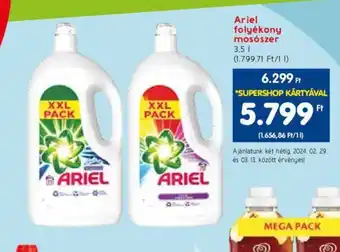Spar Ariel folyékony mosószer 3.5l ajánlat