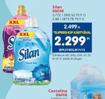 Spar Silan öblítő 2,772l ajánlat