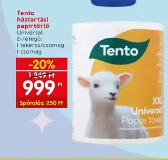 Spar Tento háztartási papírtörlő ajánlat