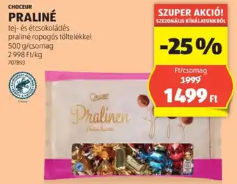 ALDI CHOCEUR PRALINÉ 500g ajánlat