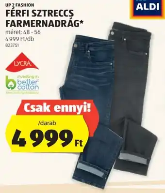 UP 2 FASHION FÉRFI SZTRECCS FARMERNADRÁG 48-56
