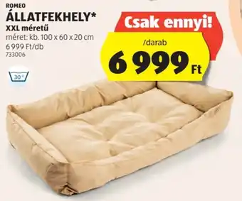 ALDI ROMEO ÁLLATFEKHELY XXL méretű 100x60x20cm ajánlat