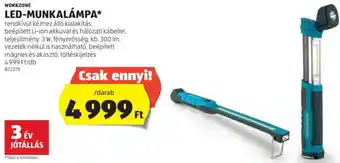 ALDI WORKZONE LED MUNKALÁMPA ajánlat