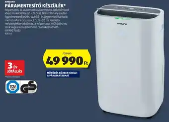 AMBIANO PÁRAMENTESÍTŐ KÉSZÜLÉK