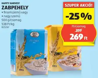ALDI HAPPY HARVEST ZABPEHELY 500g ajánlat
