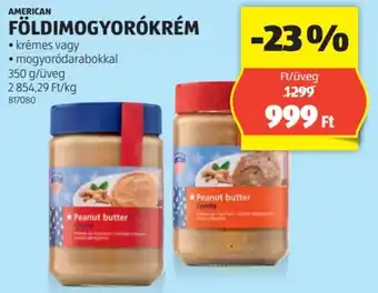 ALDI AMERICAN FÖLDIMOGYORÓKRÉM 350g ajánlat