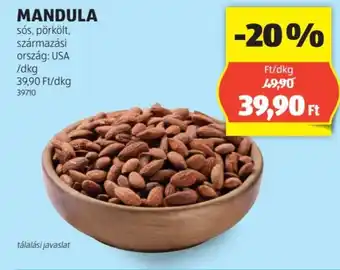 ALDI MANDULA 1dkg ajánlat
