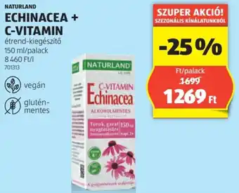 ALDI NATURLAND ECHINACEA+ C VITAMIN 150ml ajánlat