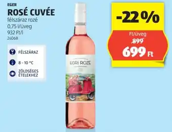 ALDI EGER ROSÉ CUVÉE 0,75l ajánlat