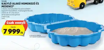 ALDI TOYLINO KAGYLÓ ALAKÚ HOMOKOZÓ ÉS MEDENCE 87x78x18cm ajánlat