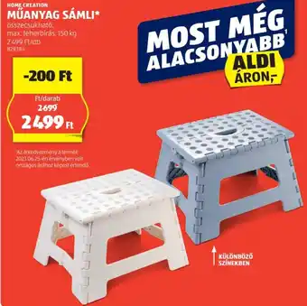 ALDI HOME CREATION MŰANYAG SÁMLI 150g ajánlat