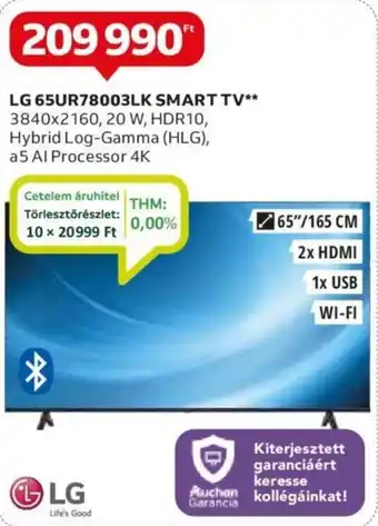 LG 65UR78003LK SMART TV 3840x2160