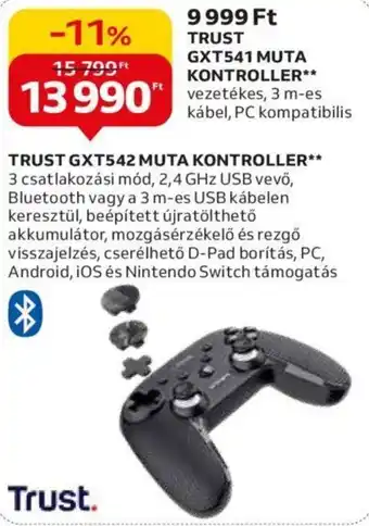 Auchan TRUST GXT542 MUTA KONTROLLER ajánlat