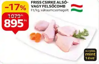 Auchan FRISS CSIRKE ALSÓ VAGY FELSŐCOMB 1kg ajánlat