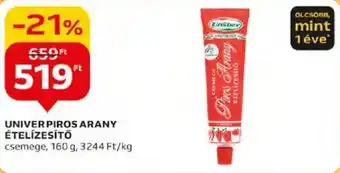 Auchan UNIVER PIROS ARANY ÉTELÍZESÍTŐ 160g ajánlat