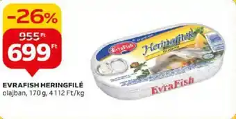Auchan EVRAFISH HERINGFILÉ 170g ajánlat