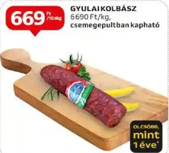 Auchan GYULAI KOLBÁSZ 10dkg ajánlat