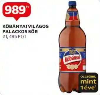 Auchan KŐBÁNYAI VILÁGOS PALACKOS SÖR 2l ajánlat
